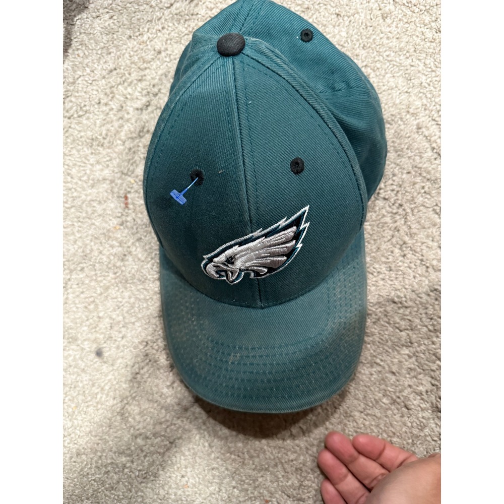NFL Philadelphia Eagles Youth Baseball Cap Green Black Embroidered Logo